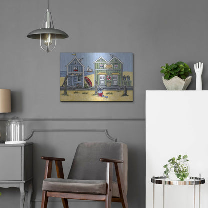 Luxe Metal Art 'Fish Factory' by Holly Wojhan, Metal Wall Art,24x16