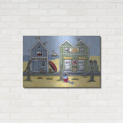 Luxe Metal Art 'Fish Factory' by Holly Wojhan, Metal Wall Art,36x24