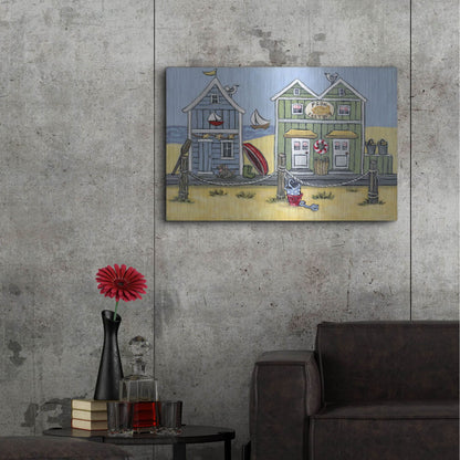 Luxe Metal Art 'Fish Factory' by Holly Wojhan, Metal Wall Art,36x24