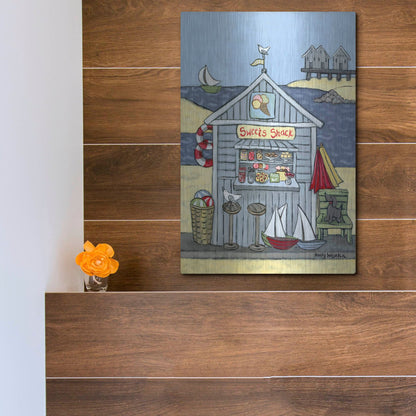 Luxe Metal Art 'Sweets Shack' by Holly Wojhan, Metal Wall Art,12x16