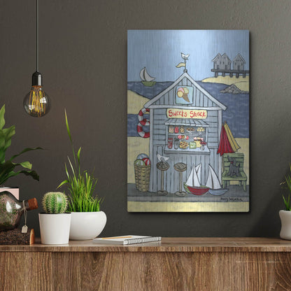 Luxe Metal Art 'Sweets Shack' by Holly Wojhan, Metal Wall Art,12x16