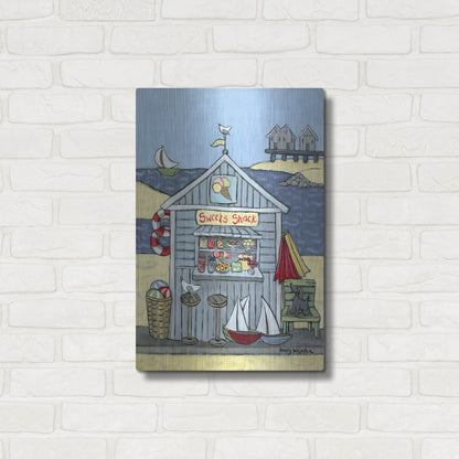 Luxe Metal Art 'Sweets Shack' by Holly Wojhan, Metal Wall Art,16x24