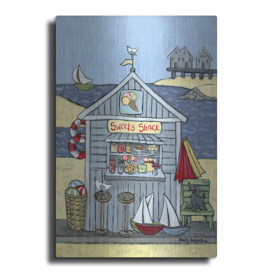 Luxe Metal Art 'Sweets Shack' by Holly Wojhan, Metal Wall Art
