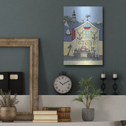 Luxe Metal Art 'Sir Gregorys Grub' by Holly Wojhan, Metal Wall Art,12x16