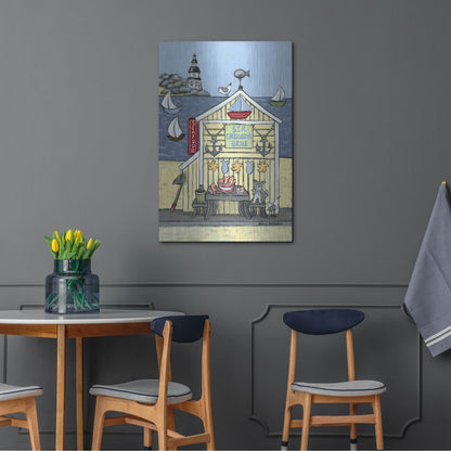 Luxe Metal Art 'Sir Gregorys Grub' by Holly Wojhan, Metal Wall Art,24x36