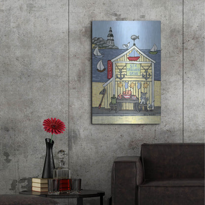 Luxe Metal Art 'Sir Gregorys Grub' by Holly Wojhan, Metal Wall Art,24x36