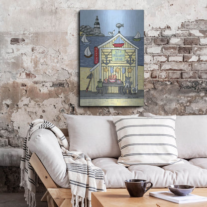 Luxe Metal Art 'Sir Gregorys Grub' by Holly Wojhan, Metal Wall Art,24x36