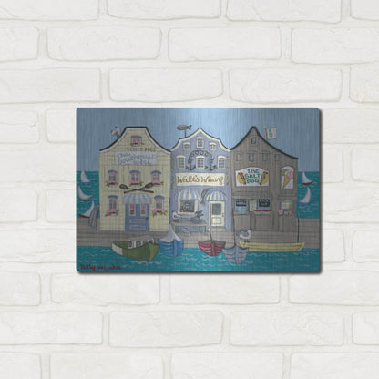 Luxe Metal Art 'The Salty Dog' by Holly Wojhan, Metal Wall Art,16x12