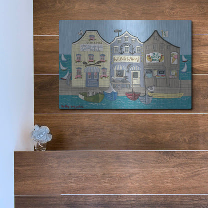 Luxe Metal Art 'The Salty Dog' by Holly Wojhan, Metal Wall Art,16x12