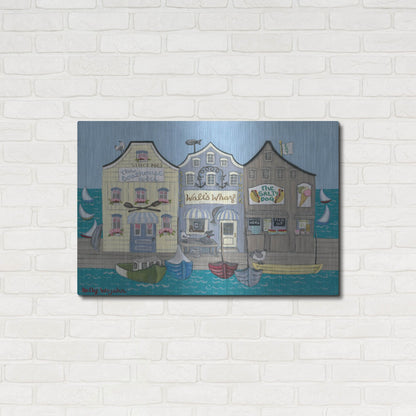 Luxe Metal Art 'The Salty Dog' by Holly Wojhan, Metal Wall Art,36x24