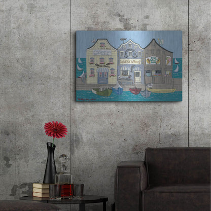 Luxe Metal Art 'The Salty Dog' by Holly Wojhan, Metal Wall Art,36x24