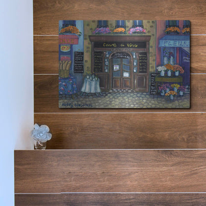 Luxe Metal Art 'Wine Cave' by Holly Wojhan, Metal Wall Art,16x12