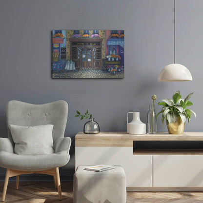 Luxe Metal Art 'Wine Cave' by Holly Wojhan, Metal Wall Art,24x16