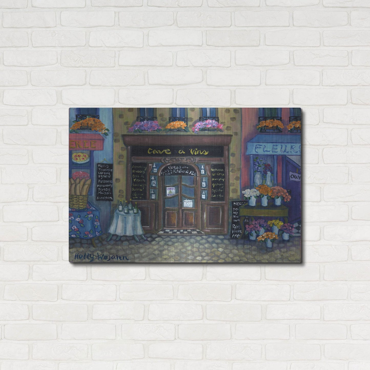 Luxe Metal Art 'Wine Cave' by Holly Wojhan, Metal Wall Art,36x24