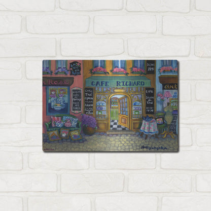 Luxe Metal Art 'Coffees and Teas' by Holly Wojhan, Metal Wall Art,16x12