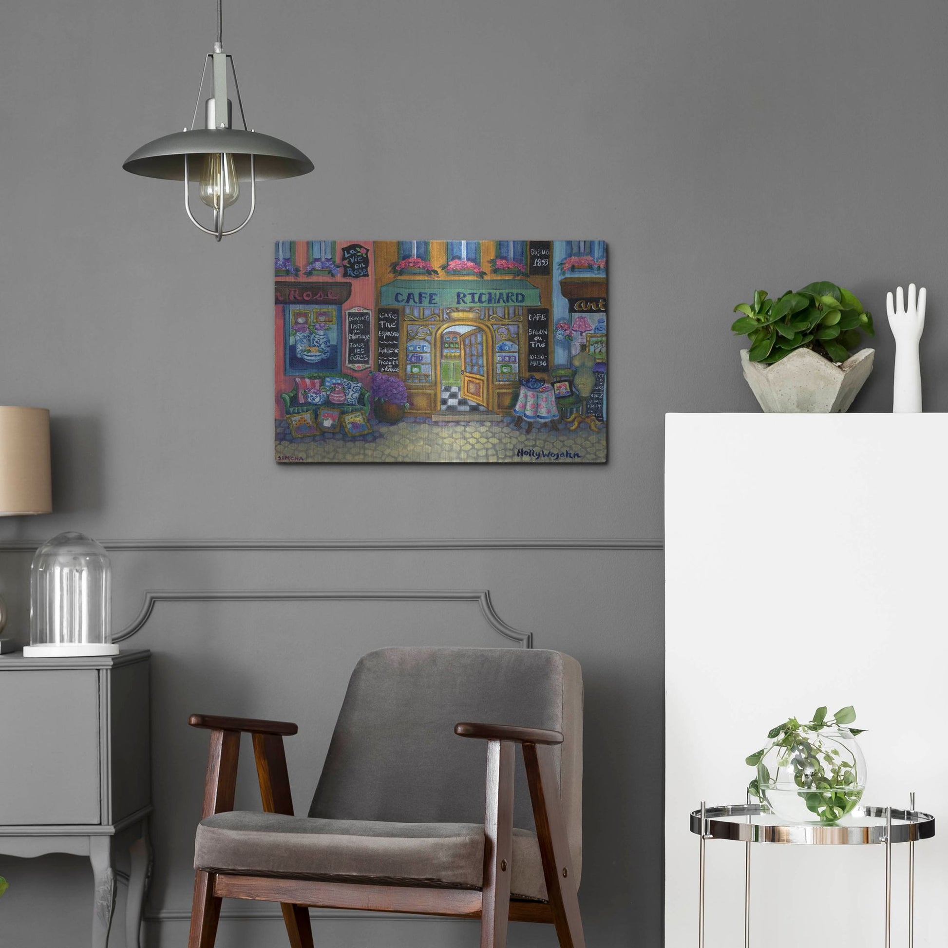 Luxe Metal Art 'Coffees and Teas' by Holly Wojhan, Metal Wall Art,24x16