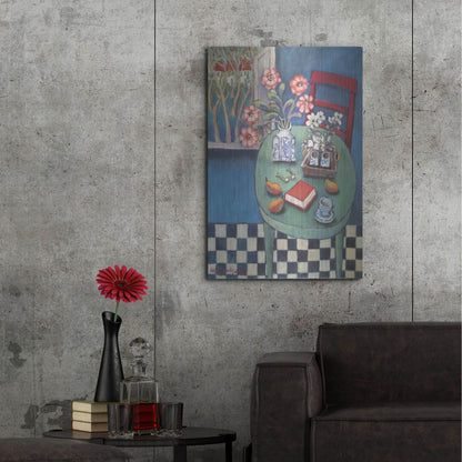 Luxe Metal Art 'Latable en vert' by Holly Wojhan, Metal Wall Art,24x36