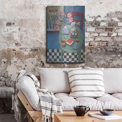Luxe Metal Art 'Latable en vert' by Holly Wojhan, Metal Wall Art,24x36