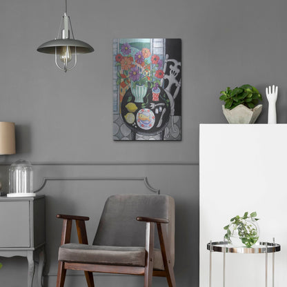 Luxe Metal Art 'Fish Dinner by the Sea' by Holly Wojhan, Metal Wall Art,16x24