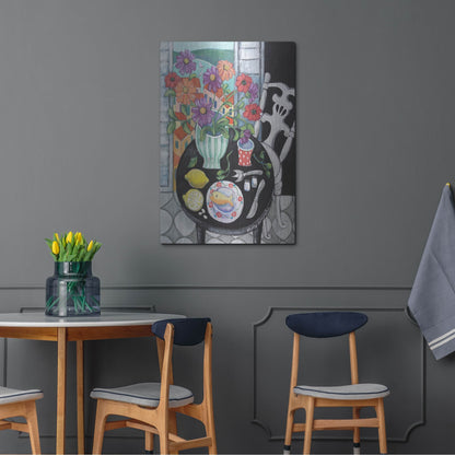 Luxe Metal Art 'Fish Dinner by the Sea' by Holly Wojhan, Metal Wall Art,24x36