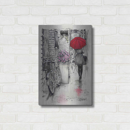 Luxe Metal Art 'Amsterdam Walk' by Loui Jover, Metal Wall Art,16x24