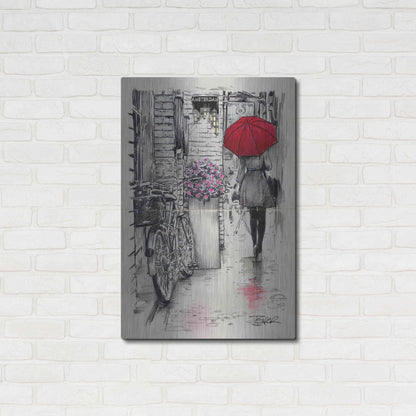 Luxe Metal Art 'Amsterdam Walk' by Loui Jover, Metal Wall Art,24x36