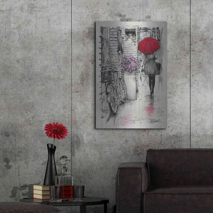 Luxe Metal Art 'Amsterdam Walk' by Loui Jover, Metal Wall Art,24x36
