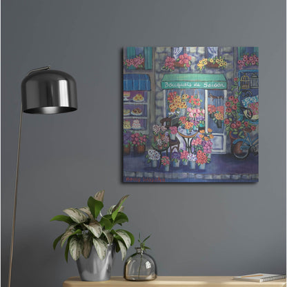 Luxe Metal Art 'Bouquets De Saison' by Holly Wojhan, Metal Wall Art,24x24