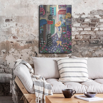 Luxe Metal Art 'Petite Rue Du Provence' by Holly Wojhan, Metal Wall Art,24x36