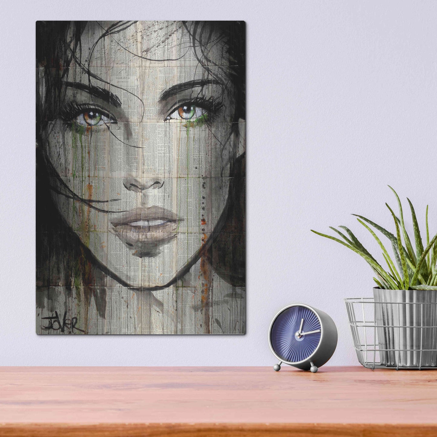 Luxe Metal Art 'Another Kind' by Loui Jover, Metal Wall Art,12x16