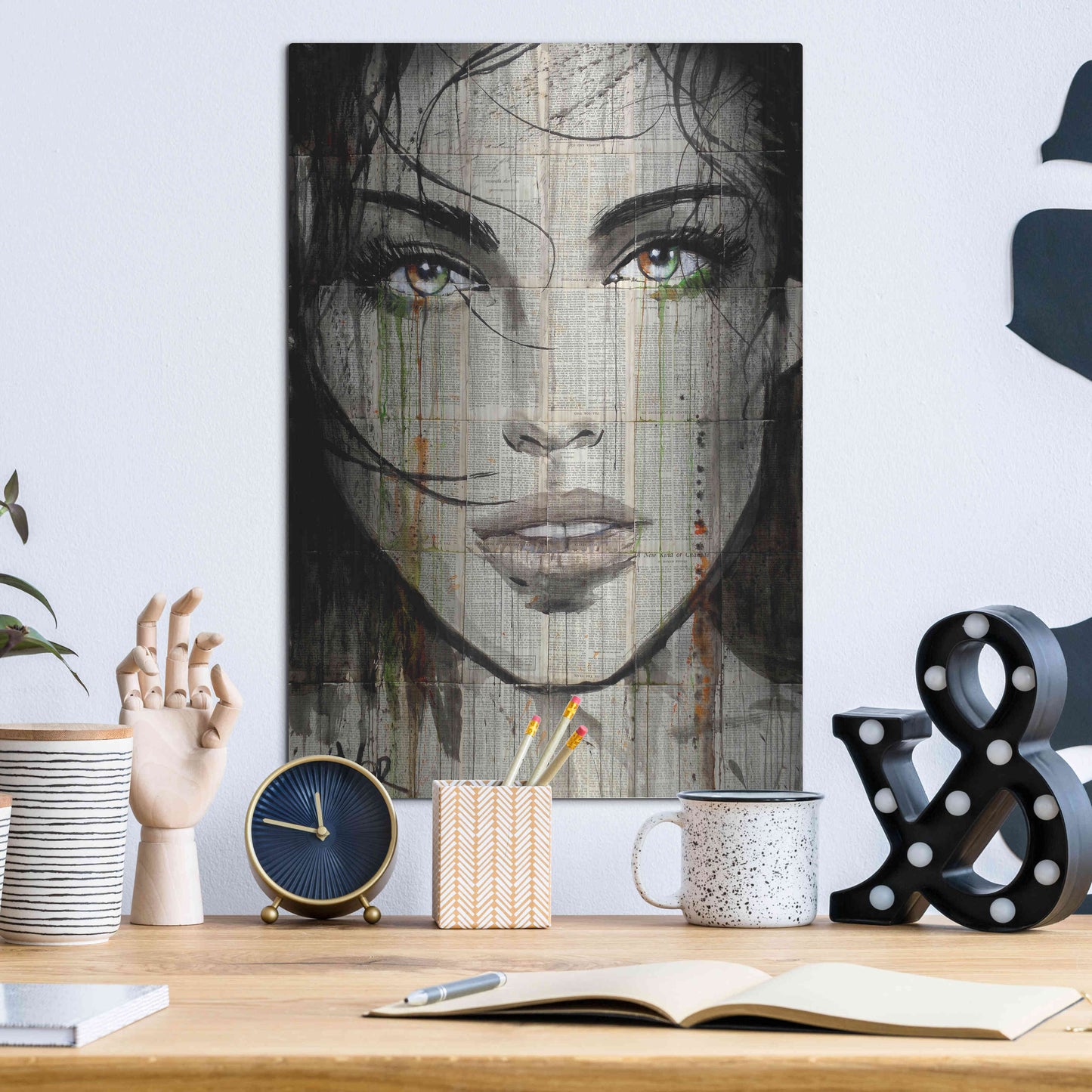 Luxe Metal Art 'Another Kind' by Loui Jover, Metal Wall Art,12x16