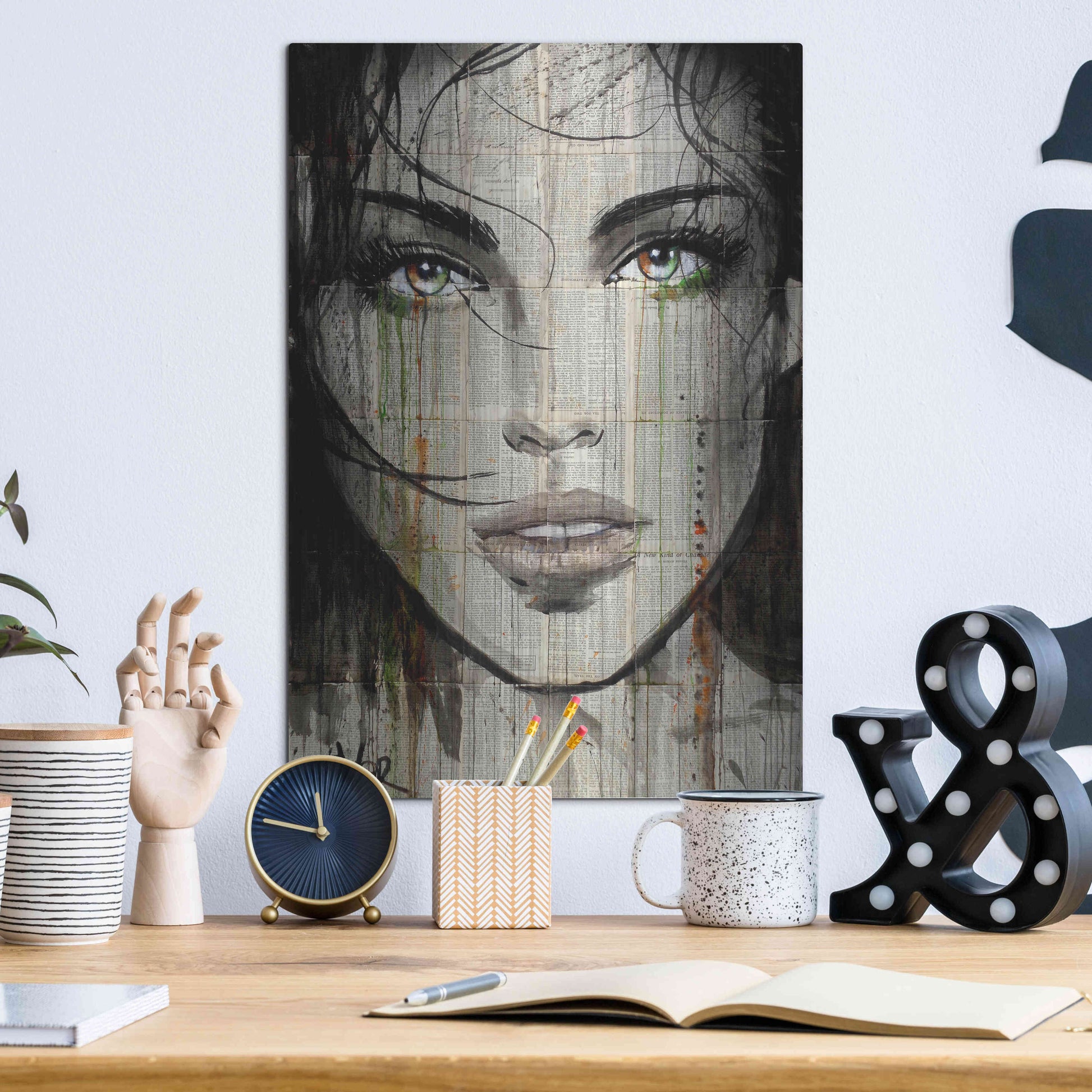 Luxe Metal Art 'Another Kind' by Loui Jover, Metal Wall Art,12x16