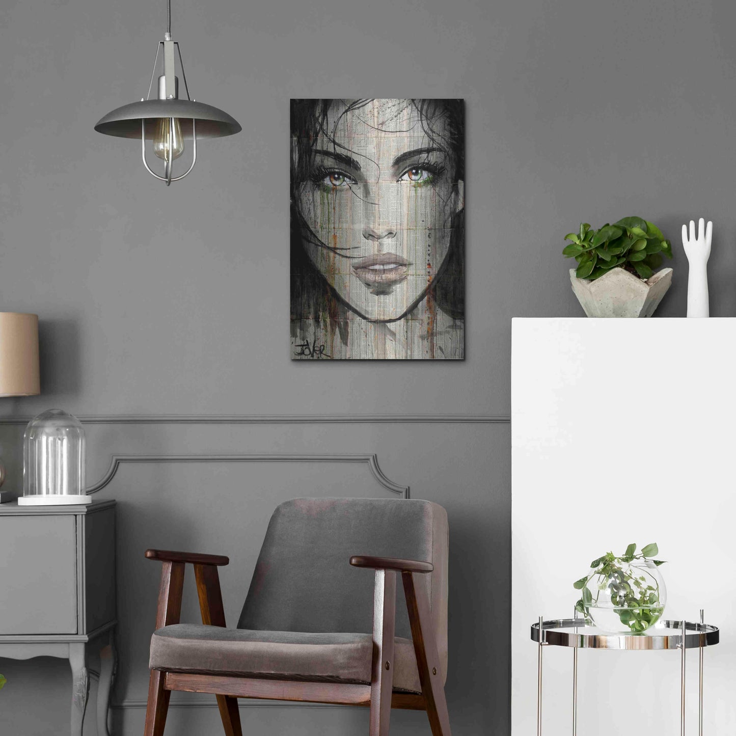 Luxe Metal Art 'Another Kind' by Loui Jover, Metal Wall Art,16x24