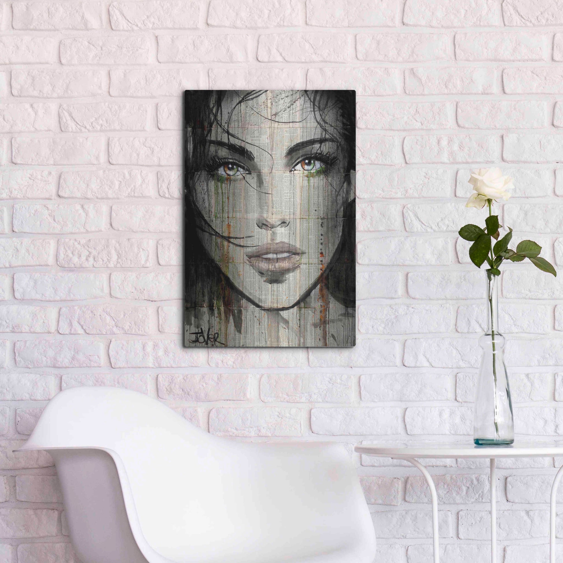 Luxe Metal Art 'Another Kind' by Loui Jover, Metal Wall Art,16x24