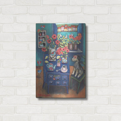 Luxe Metal Art 'A Sea View' by Holly Wojhan, Metal Wall Art,16x24