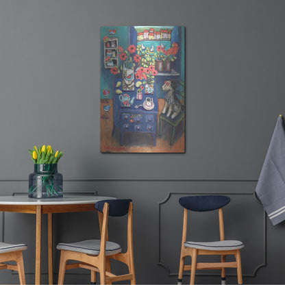 Luxe Metal Art 'A Sea View' by Holly Wojhan, Metal Wall Art,24x36