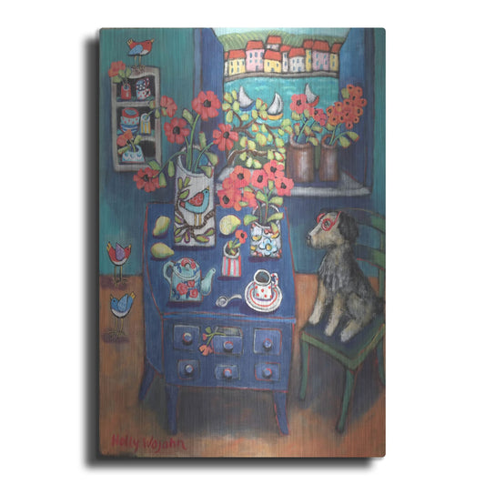 Luxe Metal Art 'A Sea View' by Holly Wojhan, Metal Wall Art