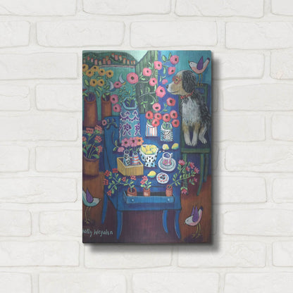 Luxe Metal Art 'A Lovely View' by Holly Wojhan, Metal Wall Art,12x16