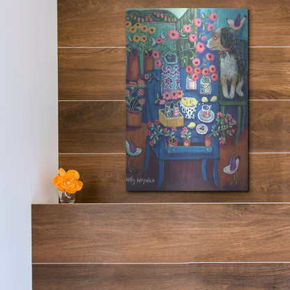 Luxe Metal Art 'A Lovely View' by Holly Wojhan, Metal Wall Art,12x16