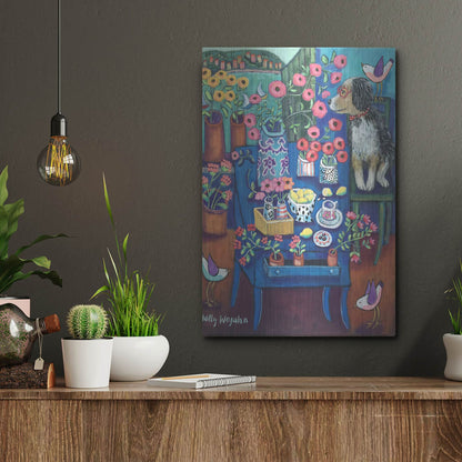 Luxe Metal Art 'A Lovely View' by Holly Wojhan, Metal Wall Art,12x16