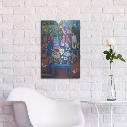 Luxe Metal Art 'A Lovely View' by Holly Wojhan, Metal Wall Art,16x24