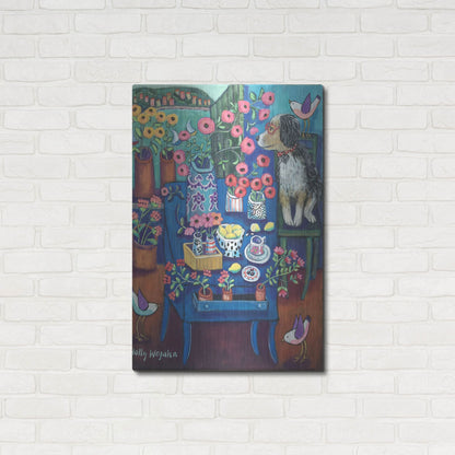 Luxe Metal Art 'A Lovely View' by Holly Wojhan, Metal Wall Art,24x36