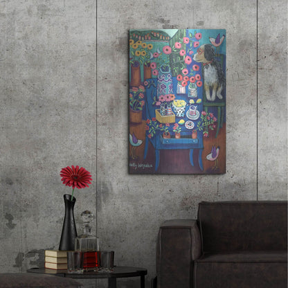 Luxe Metal Art 'A Lovely View' by Holly Wojhan, Metal Wall Art,24x36