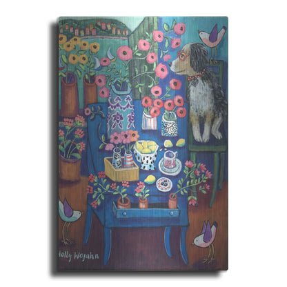 Luxe Metal Art 'A Lovely View' by Holly Wojhan, Metal Wall Art