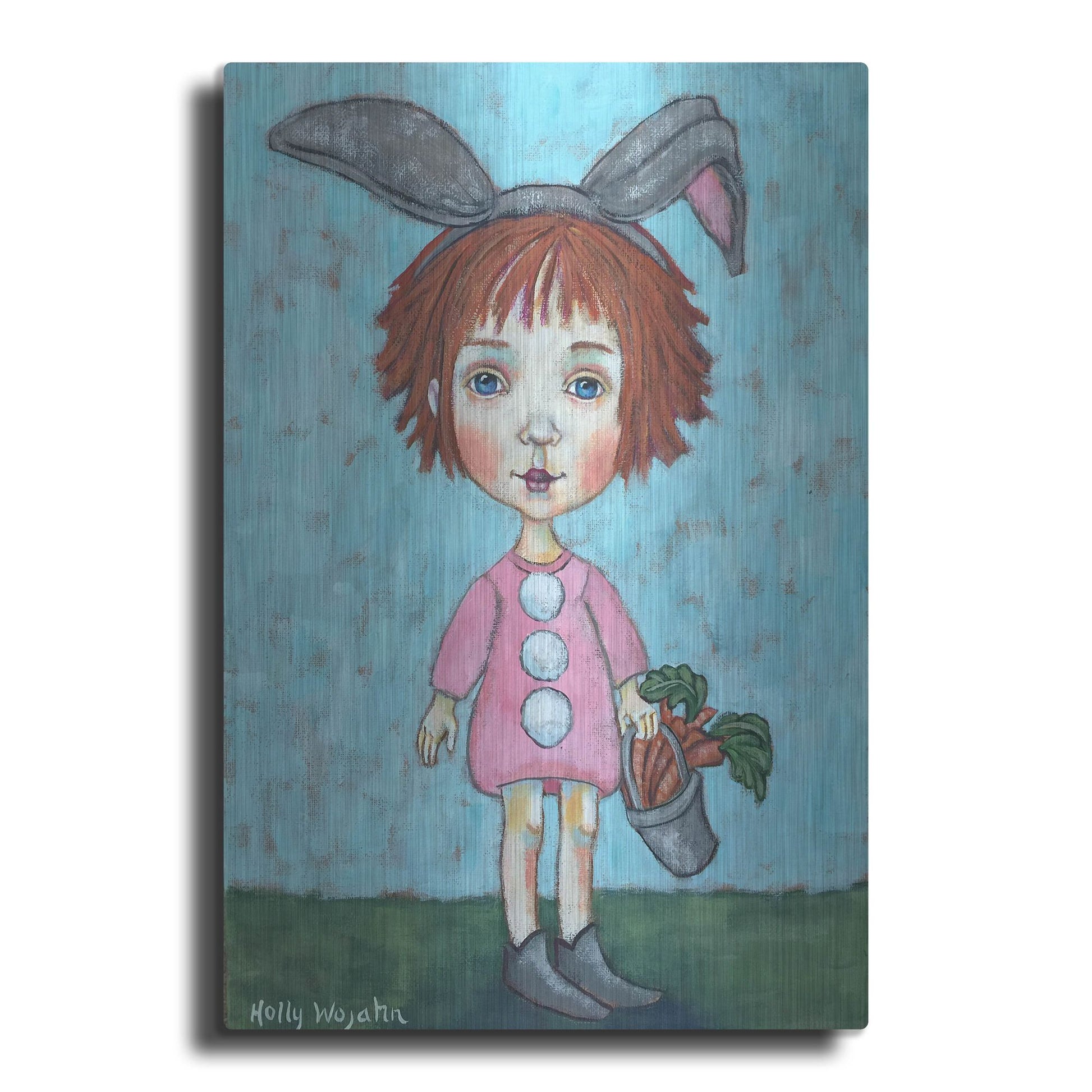 Luxe Metal Art 'Carrot Top' by Holly Wojhan, Metal Wall Art