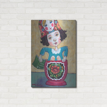 Luxe Metal Art 'A Little Russian Literature' by Holly Wojhan, Metal Wall Art,24x36