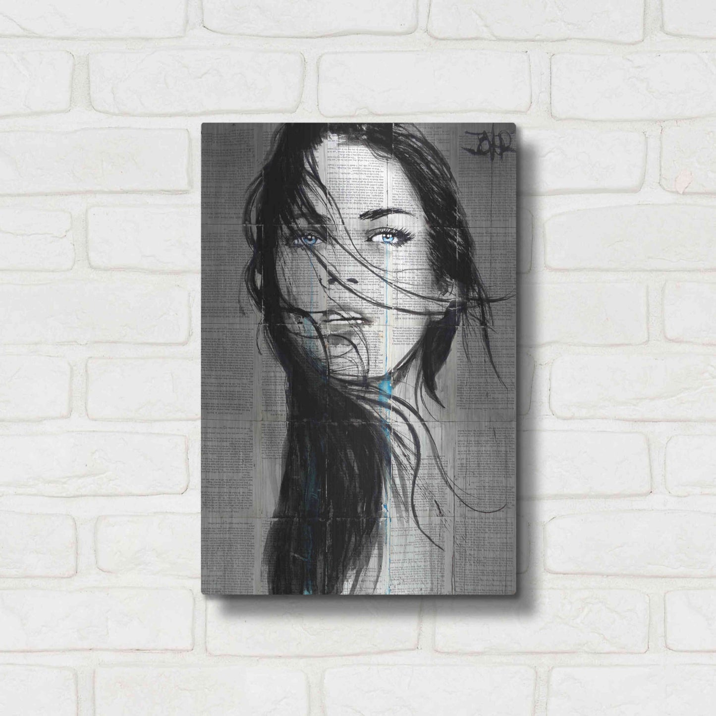 Luxe Metal Art 'Apache' by Loui Jover, Metal Wall Art,12x16