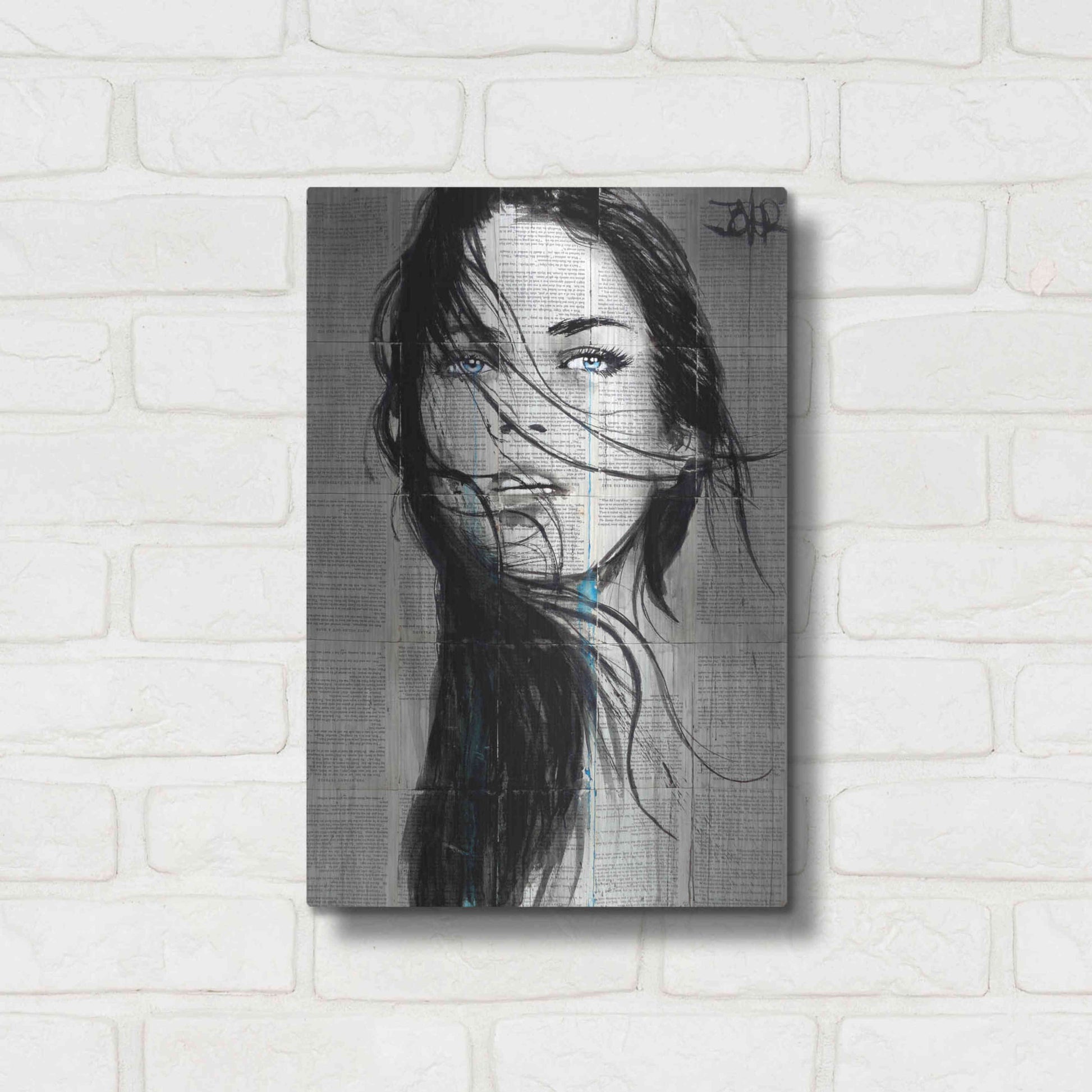 Luxe Metal Art 'Apache' by Loui Jover, Metal Wall Art,12x16