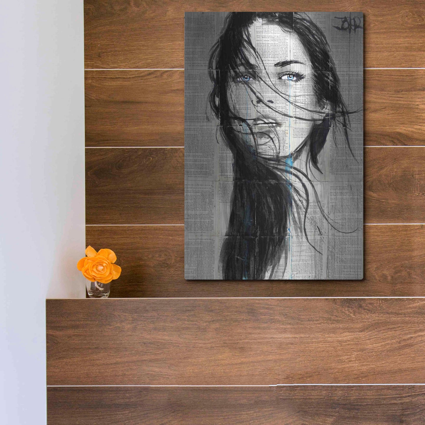 Luxe Metal Art 'Apache' by Loui Jover, Metal Wall Art,12x16