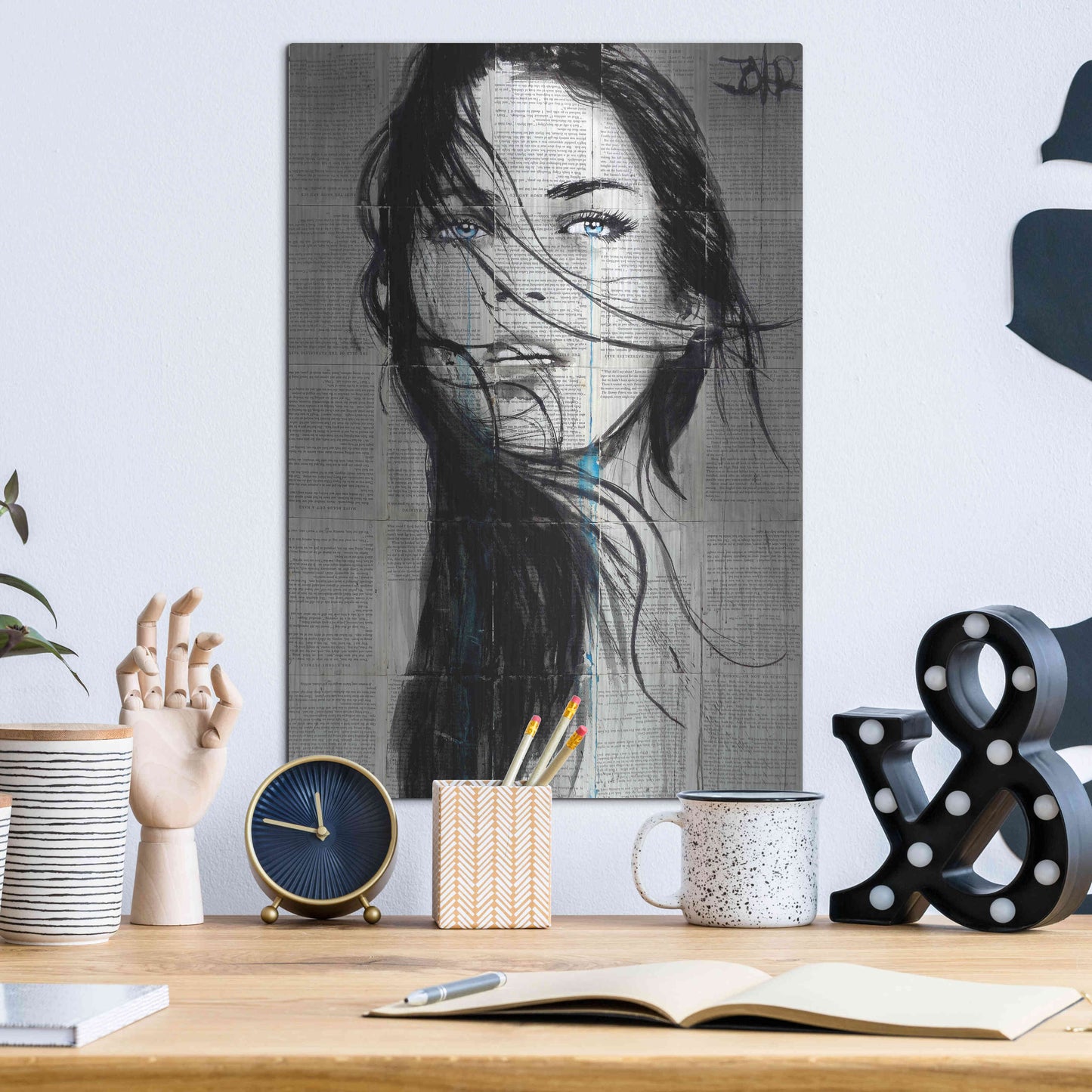 Luxe Metal Art 'Apache' by Loui Jover, Metal Wall Art,12x16